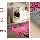 Ultra Soft Area Rug, Non Slip, Stain Resistant, Washable Area Rugs for Living Room, Bedroom, Trendy Soft Animal Print Charm(Pink)