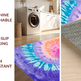 Ultra Soft Area Rug, Non Slip, Stain Resistant, Washable Area Rugs for Living Room, Bedroom, Enchanting Cozy Mixed Hues(Purple)