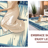 Ultra Soft Area Rug, Non Slip, Stain Resistant, Washable Area Rugs for Living Room, Bedroom, Vibrant Sailboat Coastal Theme(Blue)