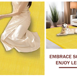 Ultra Soft Area Rug, Non Slip, Stain Resistant, Washable Area Rugs for Living Room, Bedroom, Stylish Textured Sunny Delight(Yellow)