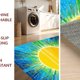 Vibrant Abstract Sunburst Illustration(Blue)
