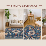 Graceful Low Pile Patterned Beauty(Blue)