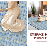 Artful Tartan Geometry in Hues(Beige)