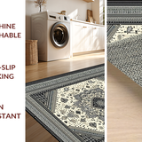 Ultra Soft Area Rug, Non Slip, Stain Resistant, Washable Area Rugs for Living Room, Bedroom, Vibrant Natural Tones with Elegance(Gray)