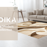 Ultra Soft Area Rug, Non Slip, Stain Resistant, Washable Area Rugs for Living Room, Bedroom, Chic Earthy Abstract Textures(Beige)