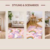 Whimsical Pastel Rainbow Swirl(Pink)