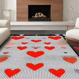 Contemporary Fun Geometric Layout(Red)