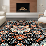 Striking Dark Floral Artistry(Black)