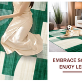 Fresh Green and Cream Swirl Design(Green)