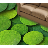 Ultra Soft Area Rug, Non Slip, Stain Resistant, Washable Area Rugs for Living Room, Bedroom, Non-Slip Lotus Leaf Playroom Carpet for Kids(Green)