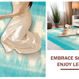 Chic Light Tones Abstract Composition(Blue)