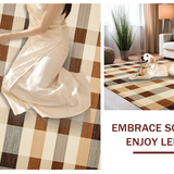 Chic Checkered Rustic Aesthetic Touch(Beige)