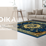 Ultra Soft Area Rug, Non Slip, Stain Resistant, Washable Area Rugs for Living Room, Bedroom, Sacred Golden Mandala Aesthetic(Gold)
