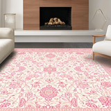 Ultra Soft Area Rug, Non Slip, Stain Resistant, Washable Area Rugs for Living Room, Bedroom, Serene Blush Colorful Essence(Pink)