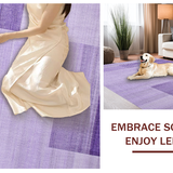 Ultra Soft Area Rug, Non Slip, Stain Resistant, Washable Area Rugs for Living Room, Bedroom, Warm Earthy Tones Aesthetic(Purple)