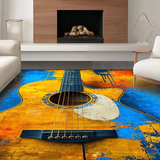 Chic Abstract Guitar Silhouette(Blue)