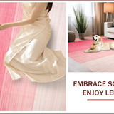 Ultra Soft Area Rug, Non Slip, Stain Resistant, Washable Area Rugs for Living Room, Bedroom, Contemporary Soft Blush Aesthetic(Pink)