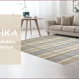 Ultra Soft Area Rug, Non Slip, Stain Resistant, Washable Area Rugs for Living Room, Bedroom, Classic Vintage Checkered Aesthetic(Beige)