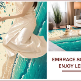 Ultra Soft Area Rug, Non Slip, Stain Resistant, Washable Area Rugs for Living Room, Bedroom, Outdoor Lakeside Fisherman Rug with Vibrant Design(Blue)