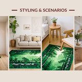 Artistic Abstract Tree Silhouettes(Green)