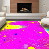 Eclectic Vibrant Curvilinear Shapes(Pink)