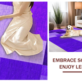Ultra Soft Area Rug, Non Slip, Stain Resistant, Washable Area Rugs for Living Room, Bedroom, Vibrant Soft Furry Home Accent(Purple)