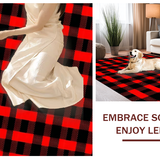 Chic Layered Plaid Decoration(Red)