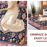 Contemporary Vibrant Medallion Style(Blue)