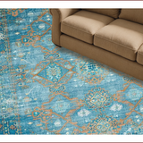 Cozy Blue Tone Trellis Design(Blue)