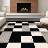 Contemporary Graphic Black and Beige(Gray)