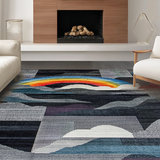 Chic Double Rainbow Contemporary Look(Gray)