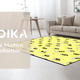 Ultra Soft Area Rug, Non Slip, Stain Resistant, Washable Area Rugs for Living Room, Bedroom, Sweet Honey Distressed Look(Yellow)