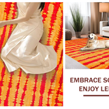 Cozy Abstract Shaggy Texture Delight(Red)