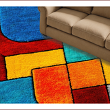Ultra Soft Area Rug, Non Slip, Stain Resistant, Washable Area Rugs for Living Room, Bedroom, Abstract Sky Collection Novel(Blue)