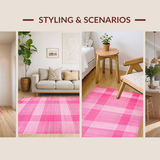 Charming Pastel Checkerboard Style(Pink)