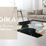Sophisticated Geometric Gold Accents(White)