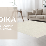 Ultra Soft Area Rug, Non Slip, Stain Resistant, Washable Area Rugs for Living Room, Bedroom, Whimsical Chic Textural Play(Beige)