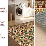 Ultra Soft Area Rug, Non Slip, Stain Resistant, Washable Area Rugs for Living Room, Bedroom, Distinctive Trellis Patterned Comfort(Brown)