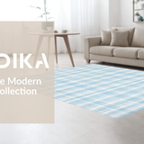 Ultra Soft Area Rug, Non Slip, Stain Resistant, Washable Area Rugs for Living Room, Bedroom, Elegant Bow Knot Coquette Rug Whimsical Bathroom Decor Preppy Soft Carpet(Blue)