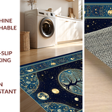 Celestial Tree Silhouette Motif(Blue)