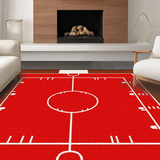 Ultra Soft Area Rug, Non Slip, Stain Resistant, Washable Area Rugs for Living Room, Bedroom, Dynamic Multi-Sport Artistic Expression(Brown)