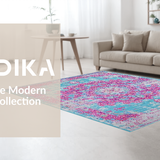 Striking Light Blue and Fuchsia Harmony(Blue)