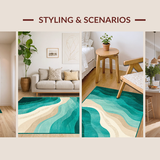 Chic Abstract Linear Composition(Green)