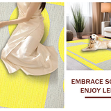Ultra Soft Area Rug, Non Slip, Stain Resistant, Washable Area Rugs for Living Room, Bedroom, Adorable Fun Sunbeam Concept(Yellow)