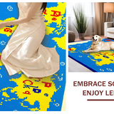 Interactive Colorful World Map Layout(Blue)