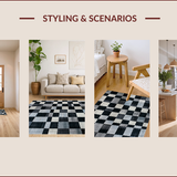 Elegant Earth Toned Trellis Design(Black)