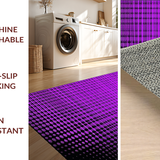 Ultra Soft Area Rug, Non Slip, Stain Resistant, Washable Area Rugs for Living Room, Bedroom, Bold Purple Modern Design(Purple)