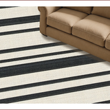 Ultra Soft Area Rug, Non Slip, Stain Resistant, Washable Area Rugs for Living Room, Bedroom, Modern Berber Stripe(Beige)