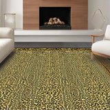 Ultra Soft Area Rug, Non Slip, Stain Resistant, Washable Area Rugs for Living Room, Bedroom, Artistic Neutral Animal Graphic(Gold)