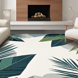 Ultra Soft Area Rug, Non Slip, Stain Resistant, Washable Area Rugs for Living Room, Bedroom, Stylish Reversible Nature Theme(Gray)